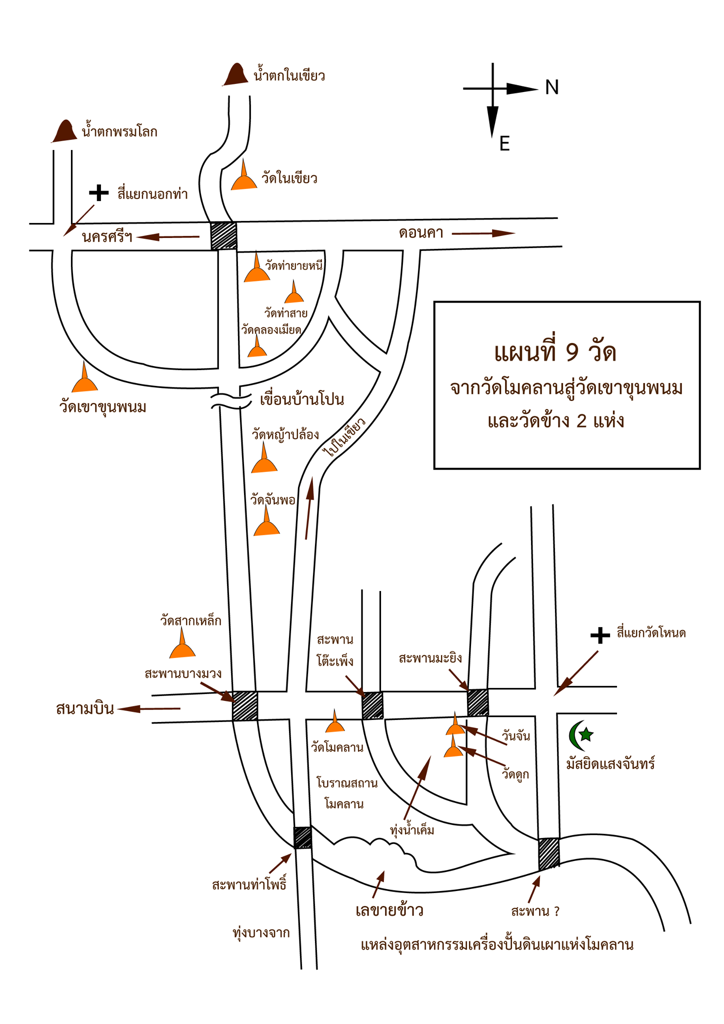 เส้นทาง 9 วัด : จากวัดโมคลานสู่วัดเขาขุนพนม และวัดร้างโบราณ 2 แห่ง